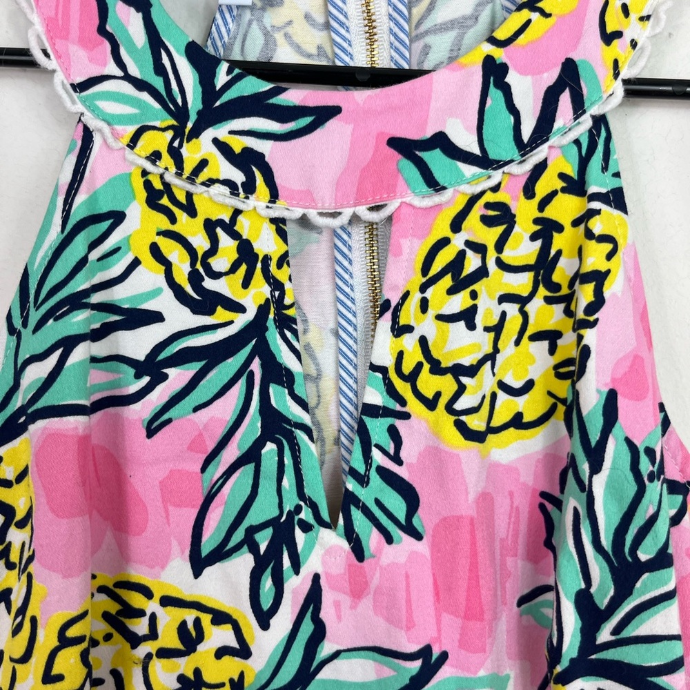 Draper‎ James Pineapple Halter Dress Sz 2 - Picture 9 of 15